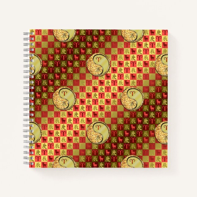 Aries & Metal Dragon Notebook (Front)