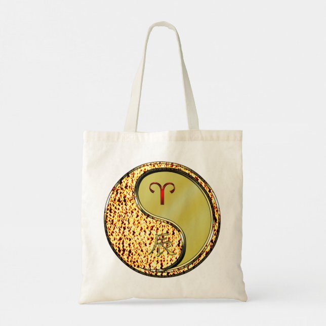 Aries & Metal Dragon Tote Bag (Back)