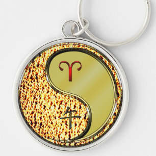 Aries & Metal Horse Key Ring