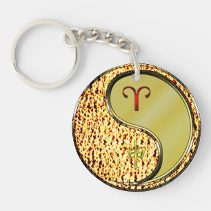 Aries & Metal Monkey Key Ring