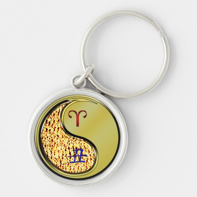 Aries & Metal Ox Key Ring (Front)