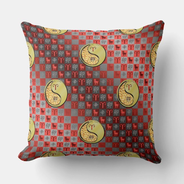 Aries & Metal Rabbit Cushion (Front)