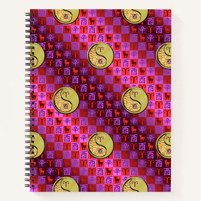 Aries & Metal Rooster Notebook (Front)