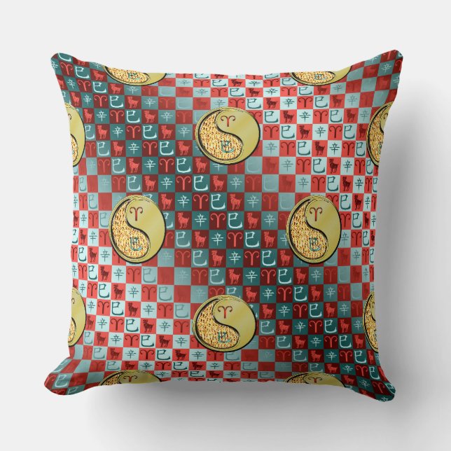 Aries & Metal Snake Cushion (Front)