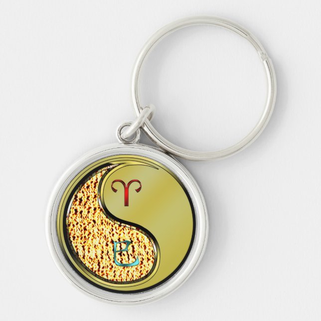 Aries & Metal Snake Key Ring (Front)