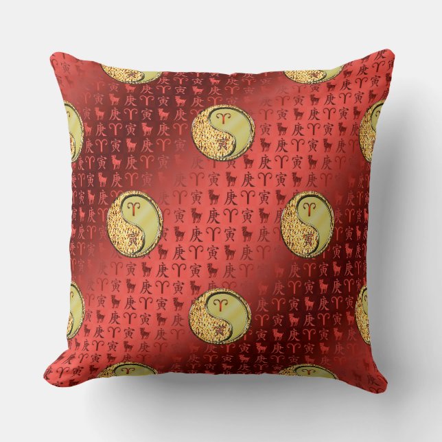 Aries & Metal Tiger Cushion (Front)