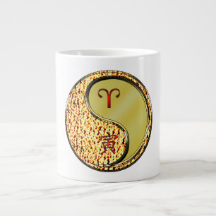 Aries & Metal Tiger Large Coffee Mug
