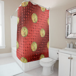 Aries & Metal Tiger Shower Curtain