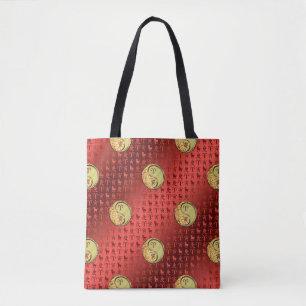 Aries & Metal Tiger Tote Bag