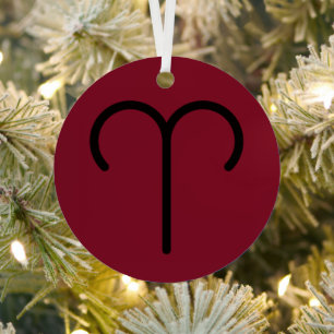 Aries Metal Tree Decoration