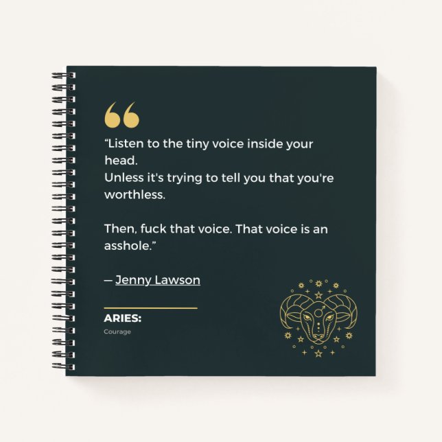 Aries notebook (Front)