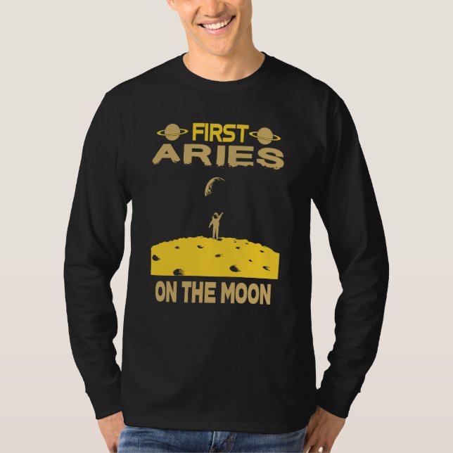 Aries On The Moon T-Shirt (Front)