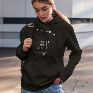 Aries   Personalised Zodiac Constellation Hoodie