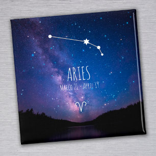 Aries Personalised Zodiac Constellation Magnet