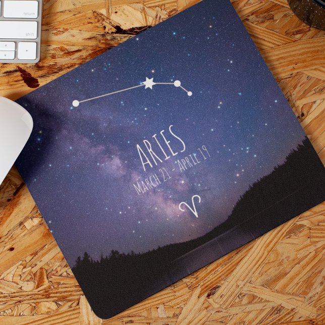 Aries | Personalised Zodiac Constellation Mouse Pad (Creator Uploaded)