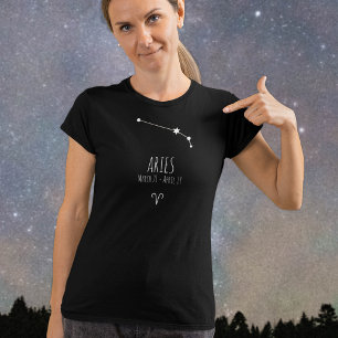 Aries Personalised Zodiac Constellation T-Shirt