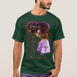 Aries Queen Sweet As Candy Birthday Gift For Black T-Shirt