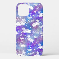 Aries Ram Constellation Stars Birthday Pattern