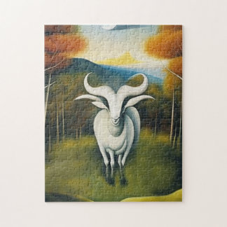 Aries Ram design Jigsaw Puzzle