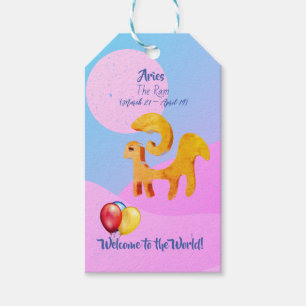 Aries Ram 'New Baby'  Gift Tags