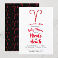 ARIES Ram Red Zodiac Spring Astrology Baby Shower