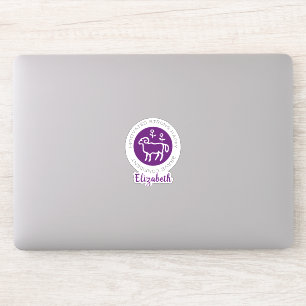 Aries Ram Zodiac Star Sign Traits Purple Sticker