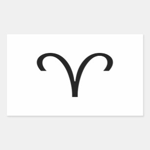 Aries Rectangular Sticker