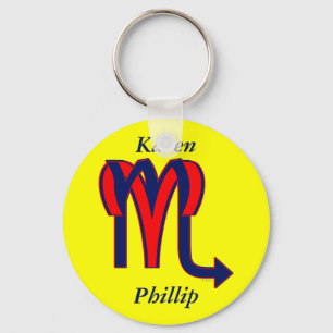 Aries & Scorpio Key Ring