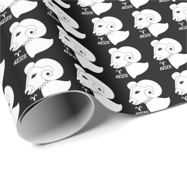 Aries Silhouette Wrapping Paper (Roll Corner)