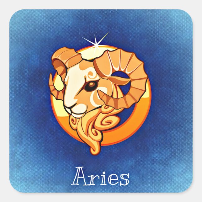 Aries Square Sticker (Front)