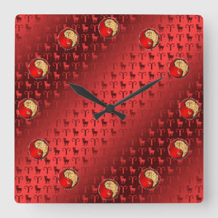 Aries Square Wall Clock