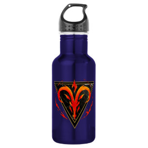 Aries Steel Water Bottle Zodiac Astrology