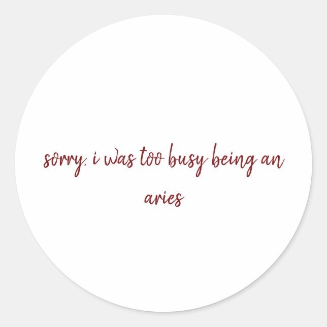Aries Sticker (Front)
