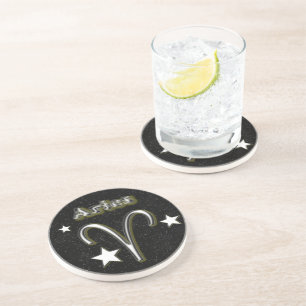 Aries symbol coaster