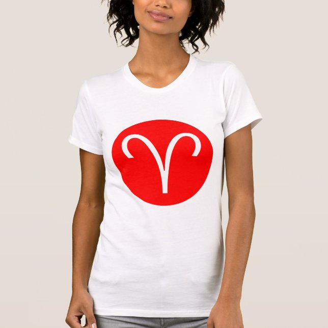 Aries Symbol - Customised T-Shirt (Front)