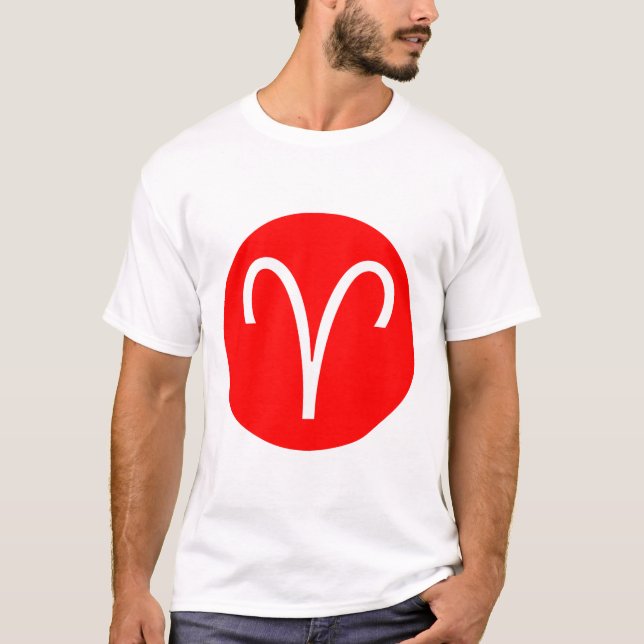 Aries Symbol - Customised T-Shirt (Front)