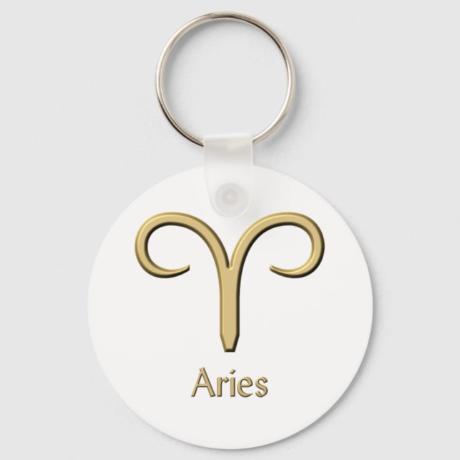 Aries symbol key ring (Front)