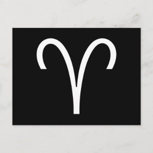 Aries Symbol Postcard