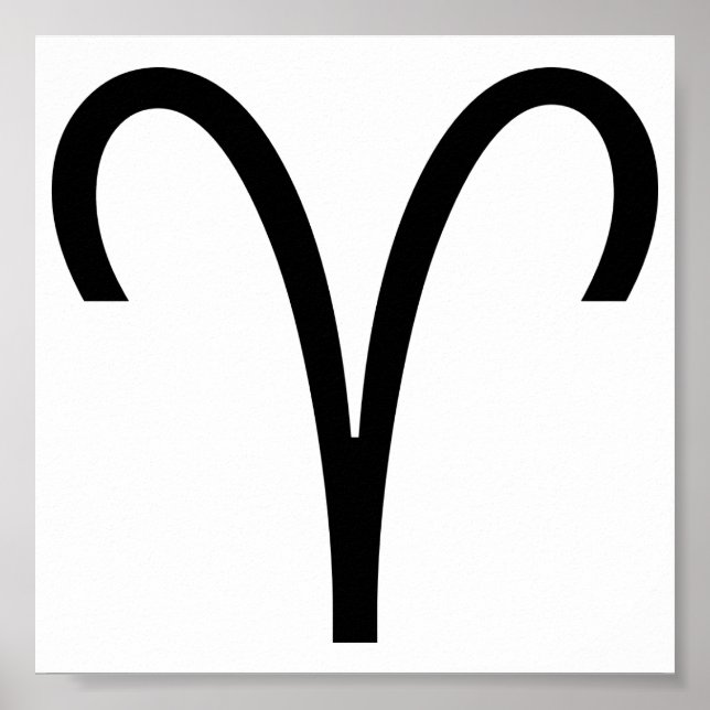 Aries Symbol Ram Zodiac Sign (Front)