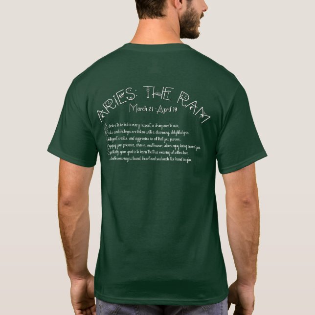 Aries T-Shirt – Deep Forest (Back)