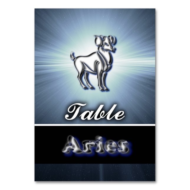 Aries Table Number (Front)