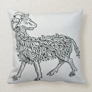 Aries (the Ram) an illustration from the 'Poeticon Cushion