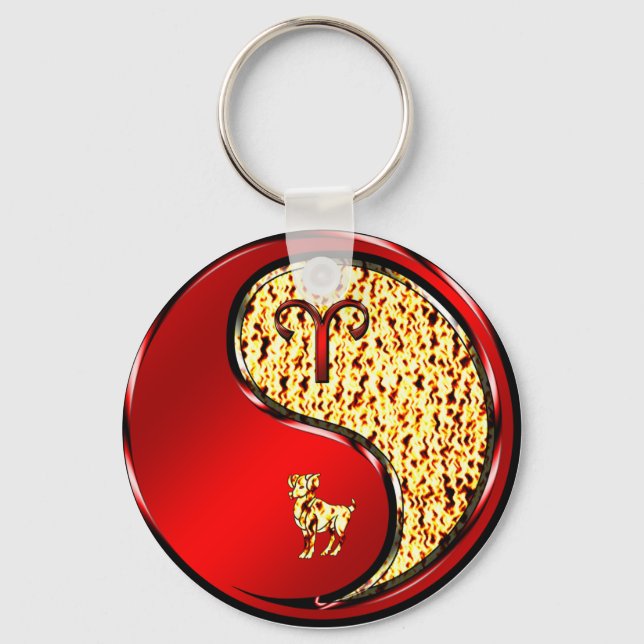 Aries the Ram Key Ring (Back)