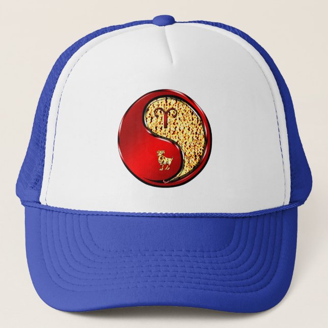 Aries the Ram Trucker Hat (Front)