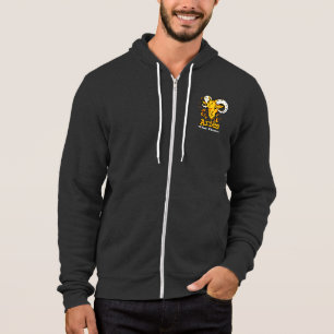 Aries the ram zodiac astrology mens zip-up hoodie