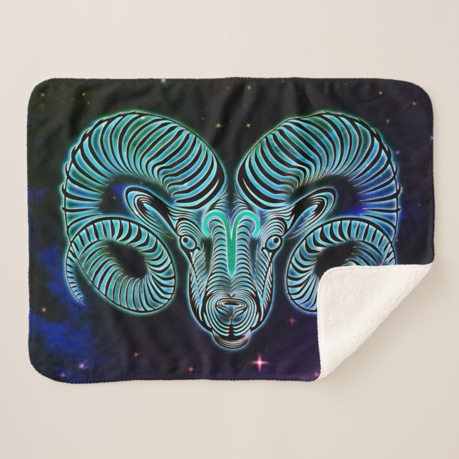aries the ram zodiac blanket (Front (Horizontal))