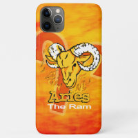 Aries The Ram zodiac fire orange flame