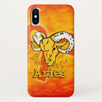 Aries The Ram zodiac fire sign iphone case