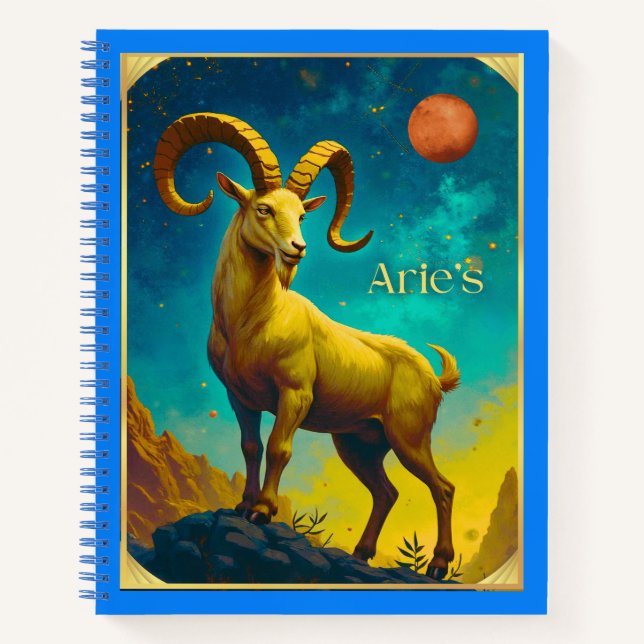 Aries the Ram Zodiac Sign Journal  (Front)