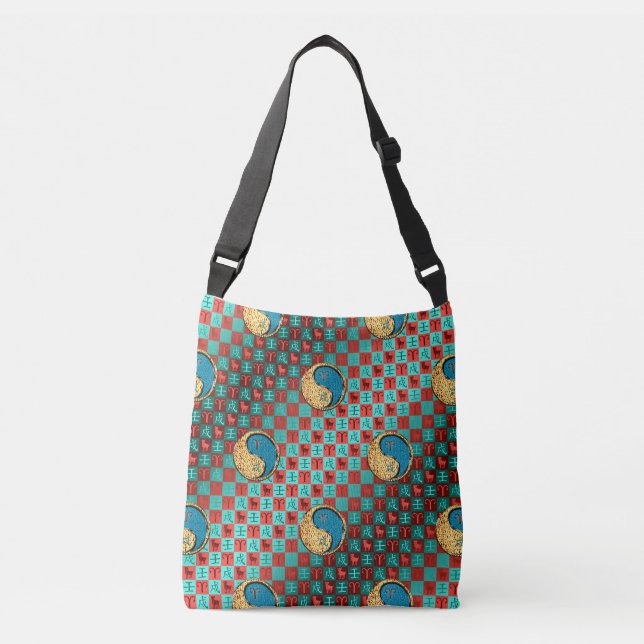 Aries & Water Dog Crossbody Bag (Front)